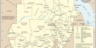 Mapa ng Sudan unidos